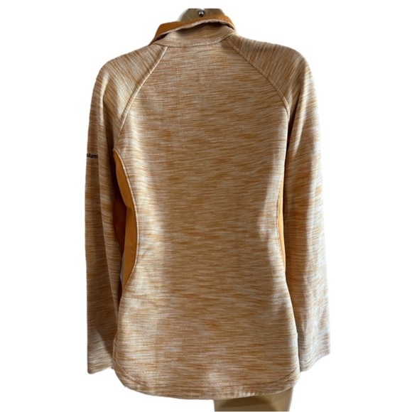 Columbia dull orange Long Sleeve Boxy Hoodie with Polo Collar size M - Picture 2 of 7